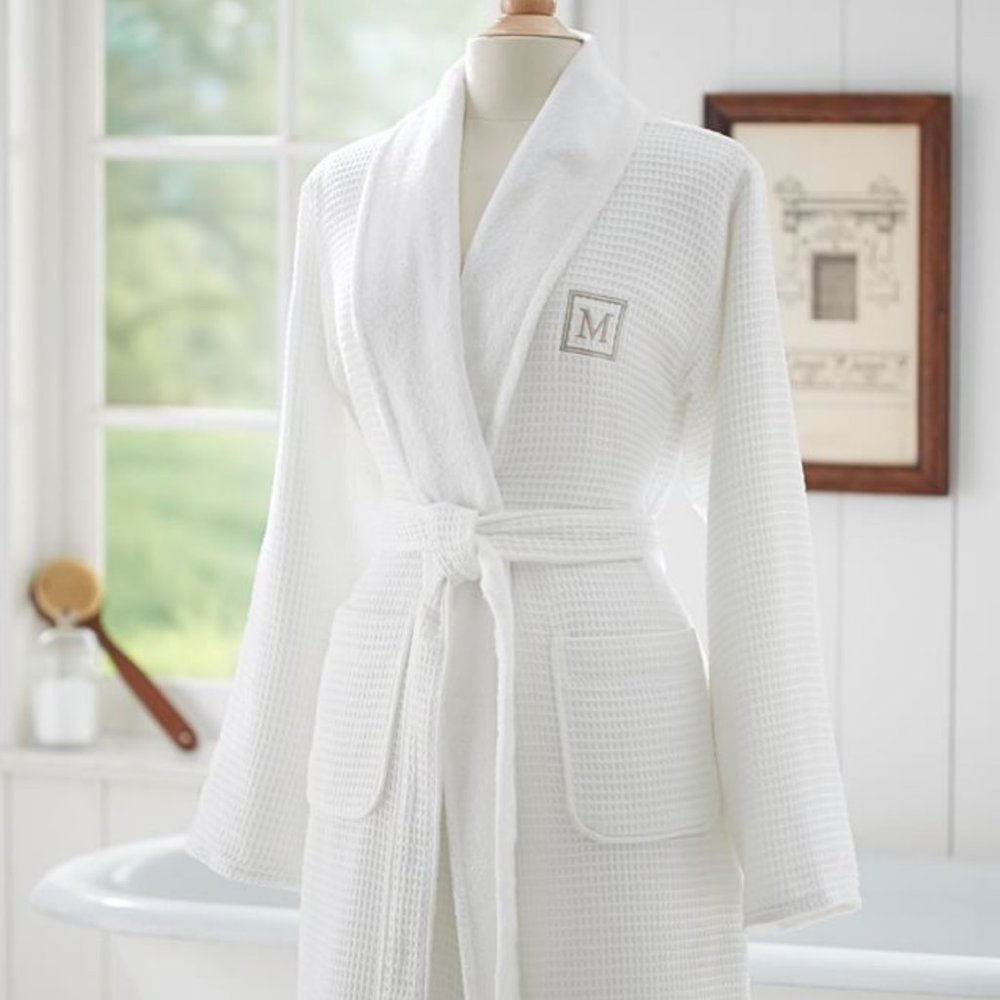 Pottery Barn Waffle Weave Robe